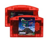 Gugxiom Cartucho Flash N64 de Código Abierto, Cartucho Lector de Juegos HD Loader para Summer Cart 64, para Juegos Retro HD de Lectura Rápida con Copia de Seguridad de Guardado (rojo transparente)