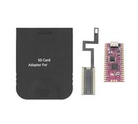 Gugxiom Fácil de Instalar, Adaptador GC2SD, para Kit de Cable Flexible de Placa de Desarrollo RPi, Conector USB C, para Consola GC, Memoria de 512 GB, Lector de Tarjetas de Micro (Black)