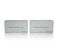 Gugxiom HDMI KVM USB Extender 200m 1080p HD KVM IP Extender, RJ45 Network KVM Over IP Extender con Wide IR por TCP/IPm, KVM Extender para USB Keyboard Mouse Over Cat5e Cat6