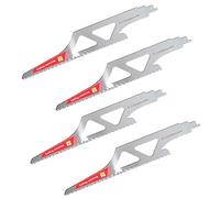 Gugxiom Hojas de Sierra Alternativa para Corte de Madera de 12 Pulgadas, Hojas de Acero Inoxidable de Larga Duración para Carpintería, Tubería de PVC + 3 Veces de Vida útil Extendida, 4 Unidades