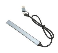 Gugxiom Hub USB C, Adaptador Multipuerto de Concentrador USB C 7 en 1 con 6 Puertos USB2.0 1 USB 3.0, Alta Velocidad de 5 Gbps, Compatible con el Sistema Windows Lunux Vista iOS