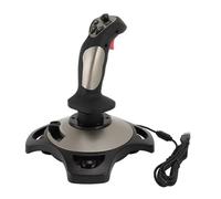 Gugxiom Joystick de Vuelo para PC, Palanca de Vuelo con Cable con Función de Vibración, Control del Acelerador para PC, Computadora Portátil, 4 Ejes con 12 Botones Programables