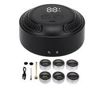 Gugxiom Kit de Ahumador de Cócteles Eléctrico, Ahumador de Whisky Recargable con Astillas de Madera de 6 Sabores y Luz de Color, para Entusiastas de las Bebidas de Cócteles de Whisky,