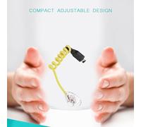Gugxiom Lámpara LED Portátil con Luz de Gusano para GameBoy Advance, Plug and Play, No Requiere Batería, Luz LED Blanca Flexible para SP, Diseño Compacto Ajustable para Juegos