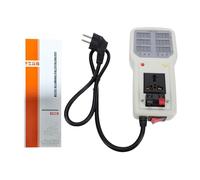 Gugxiom Medidor de Luz Digital con 6 Zonas de Visualización Independientes, Prueba de Iluminancia 0-50000LX, Probador de Corriente de Voltaje Portátil, Material ABS, (Enchufe de la UE)