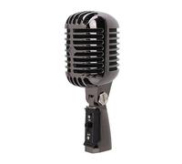 Gugxiom Micrófono Dinámico Retro Clásico - Micrófono Cardioide Unidireccional de Metal de Estilo Vintage Antiguo - Grabación de Estudio en