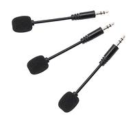 Gugxiom Micrófono Flexible Mini 3 Unidades para Computadora y Smartphone | Compacto Clip-On, Plug And Play, Cancelación De Ruido, Aislamiento De Ruido, Audio Nítido