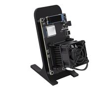Gugxiom Minero de Bitcoin de Código Abierto de 1,2 TH/s y 18 W/TH con WiFi de 2,4 G y Pantalla OLED. Diseño de Código Abierto Compatible con la Máquina de Minería Doméstica AxeOS (Enchufe de la UE)