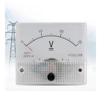 Gugxiom Panel de Medidor de Corriente Analógico DC 0-10A, Voltímetro Analógico de Voltaje de Precisión 2,5, Diseño de bajo Consumo de Fácil Lectura para Uso Doméstico Experimental (Medición de