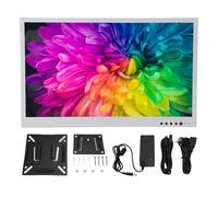 Gugxiom Pantalla Industrial de 21,5 Pulgadas, Monitor HD 1920x1080 con HDMI VGA AV BNC USB, Pantalla Comercial Full HD para Señalización Digital de Seguridad de Fábrica (Enchufe de la UE)