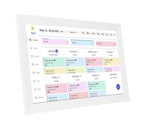 Gugxiom Planificador de Pared de 15,6 Pulgadas Calendario Digital Calendario Inteligente con WiFi Pantalla Táctil Inteligente Pantalla Interactiva 32 GB Sincronización Bidireccional (Enchufe de la UE)