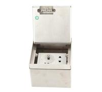 Gugxiom Potencia Empotrada, AC250V 2500W Instalación Empotrada Salida de Piso, Cubierta de Toma de Corriente de Piso Oculta para Oficina, Hotel, Escuela, Tienda 4S