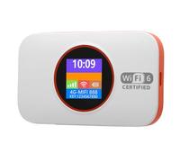 Gugxiom Punto de Acceso WiFi Móvil, Dispositivo de Punto de Acceso WiFi Desbloqueado 4G LTE, Enrutador WiFi Portátil con Ranura para Tarjeta SIM para Viajes, Soporte B1, B3, B5, B7, B8, (White)