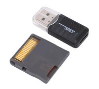 Gugxiom Tarjeta de Juego DS Dual Core, Cartucho R4 Revolution con Adaptador de Tarjeta, Adaptador de Flash de Juego 3DS para Nuevo 2DS 3DS LL XL NDSL NDSI MD GB GBC FC PCE (Gray)