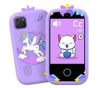 Gugxiom Teléfono para Niños con Pantalla Táctil de 2.8 Pulgadas, 32GB Memory Kids Teléfono Inteligente con Cámara MP3/MP4 Reproductor para Aprender y Entretenimiento (PURPLE)