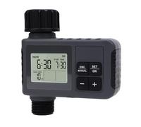 Gugxiom Temporizador de Aspersor, Temporizador de Grifo de Manguera de Agua de Jardín, Programable con Retardo de Lluvia/de Control de Riego Manual/automático, Riego por Goteo Digital