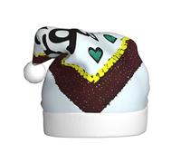 GUHAOT Sombrero de Navidad con estampado de confesiones de amor, sombrero de Papá Noel, accesorio de disfraz de fiesta