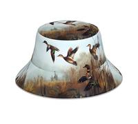 GUHAOT Sombrero reversible unisex para caza, con estampado salvaje volador, sombrero de moda, para viajes, pesca y sol, Hunting Flying Wild, Taille unique
