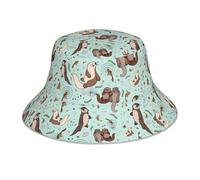 GUHAOT Sombrero reversible unisex para caza, con estampado salvaje volador, sombrero de moda, para viajes, pesca y sol, Nutria, Taille unique