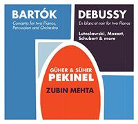 Guher Pekinel & Suher - Zubin Mehta & Guher And Suher Pekinel In Concert Feat Music Of Wolfgang Amadeus Mozart, Bela Bartok, Claude Debussy, Franz Schubert, Johannes Brahms, Francis Poulenc, Witold Lutos?awski, Darius Milhau
