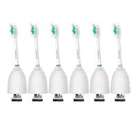 Guhiwuk Cabezales de repuesto para cepillos de dientes Philips Sonicare E-Series, Essence, Advance, CleanCare, Elite y Xtreme con tornillos Phillips eléctricos, paquete de 6