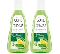 Guhl Champú antigrasa frescura y ligereza. Contenido: 250 ml. Tipo de cabello: graso, normal (Paquete de 2)