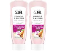 Guhl Enjuague de reparación de construcción profunda - Contenido: 200 ml - Tipo de pelo: dañado, dañado (Paquete de 2)