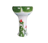 GUHPZA Acuario con Forma De Pez, Estilo Chino, Columna De Cerámica, para Sala De Estar, Balcón, Koi, Patio Exterior, Cultivo De Peces De La Fortuna, Pecera Moderna., D-32CM