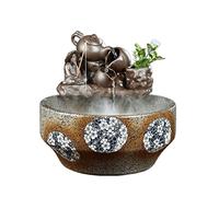 GUHPZA Acuario con Pecera De Cerámica, Ideal para El Hogar, La Sala De Estar, La Circulación del Agua, El Feng Shui, Adornos De La Suerte, El Balcón, El Cultivo De PEC, A-41CM