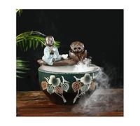 GUHPZA Acuario con Pecera De Cerámica, Pecera para El Hogar, Sala De Estar, Circulación De Agua, Pecera Feng Shui, Adorno De La Suerte, Balcón, Pecera, Pecera, Pecera, E