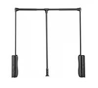 GUHPZA Barra De Armario Abatible, Percha Elevable con Doble Amortiguación, Capacidad De Carga De 15 Kg para Colgar Ropa. Ancho De Armario Aplicable: 55-125 Cm.,Color1-700-930mm