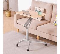 GUHPZA Mesa Auxiliar con Ruedas para Cama, Mesa De Ordenador Móvil para Cama, Mesa Auxiliar De Sofá De Altura Ajustable, Mesa De Enfermería De Hospital para Leer, Postrado En Ca,MI