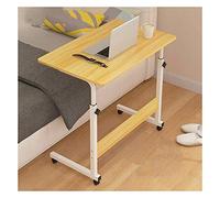 GUHPZA Mesa Auxiliar, Mesita De Noche, Escritorio con Base En Forma De C, Escritorio para Computadora Portátil, Oficina En Casa, Mesita De Noche, Mesa De Noche Days, Mesa para C,Nogal-80X40X85Cm