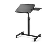 GUHPZA Mesa De Cama Ajustable con Inclinación Y Ruedas para Uso En El Hogar Y En El Hospital,D-26 * 15,7 Pulgadas