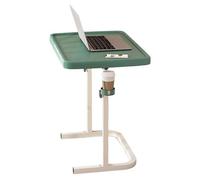 GUHPZA Mesa De Cama Ajustable, Mesa De Noche Plegable para Sofá, Mesa De Noche con Portavasos, Escritorio Portátil para Computadora Portátil para Cama O Sofá, Bandeja De Cena De,Verde
