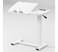 GUHPZA Mesa De Cama con Ruedas, Mesa De Cama Multifuncional, Mesa De Hospital, Mesa De Trabajo para Computadora, Mesa De Computadora con Patas Plegables Y Parte Superior Inclina,Estante B-Negro