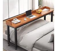 GUHPZA Mesa De Cama, Mesa De Cama, Escritorio De Cama con Ruedas, Mesa De Cama con Ruedas De 360°, Escritorio De Computadora Móvil Tamaño Queen, para Sala De Estar, Dormitorio,140 cm/55,1 Pulgadas