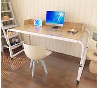 GUHPZA Mesa De Cama, Mesa De Hospital para Uso Doméstico, Giratoria, Mesa De Cama con Ruedas, Mesa De Altura Ajustable, Mesa De Cama De Hospital, Carrito De Silla, Escritorio Pa,A-4