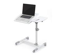 GUHPZA Mesa De Cama Mesa De Sofá Mesa De Cama De Hospital Mesa De Cama Ajustable Mesa Auxiliar De Cama Escritorio Sin Inclinación Mesa para Computadora Portátil con Ruedas para,Blanco1