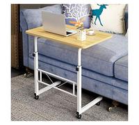 GUHPZA Mesa De Cama Móvil, Mesa De Cama Portátil, Mesa De Cama para Pc De Altura Ajustable, Mesa De Capacitación para El Aula con Ruedas para CamaNigeria-80 * 40cm