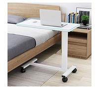 GUHPZA Mesa De Cama Móvil Mesa De Computadora De Cama Móvil Mesa De Cama Days, Mesa De Regazo Ajustable, Altura Ajustable, Móvil, Mesa Pequeña Elevable Lazy Man Mesa con Ruedas