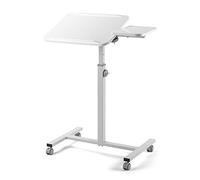 GUHPZA Mesa De Cama para Computadora Portátil, Mesa De Cama con Ruedas Y Tablero para Mouse, Mesa De Enfermería De Hospital para Leer Y Comer, Escritorio Móvil con Ruedas Y Altu,DO