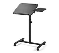 GUHPZA Mesa De Cama para Computadora Portátil, Mesa De Cama con Ruedas Y Tablero para Mouse, Mesa De Enfermería De Hospital para Leer Y Comer, Escritorio Móvil con Ruedas Y Altu,A