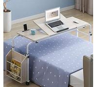 GUHPZA Mesa De Cama Portátil para Uso Médico, Mesa De Cama Ajustable, Mesa Móvil con Ruedas para El Hogar, Escritorio para Computadora Portátil, Escalable, Cuidado Simple,B