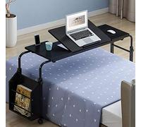 GUHPZA Mesa De Cama Portátil para Uso Médico, Mesa De Cama Ajustable, Mesa Móvil con Ruedas para El Hogar, Escritorio para Computadora Portátil, Escalable, Cuidado Simple,DO