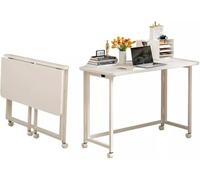 GUHPZA Mesa De Cama Portátil Plegable, Mesa De Trabajo Móvil con Ruedas, Carrito De Presentación con Ruedas, Mesa para Computadora Portátil con Ruedas, Carrito De Computadora Pa,Un color-120 * 60cm