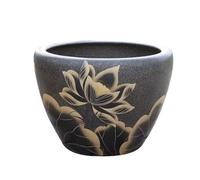 GUHPZA Pecera De Cerámica con Forma De Tortuga, para Sala De Estar, Patio, Maceta De Pie para El Hogar, Pecera Ecológica, A-L