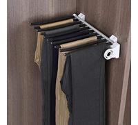 GUHPZA Perchero Extraíble para Pantalones, Perchero Extensible para Pantalones, Capacidad De Carga De 30 Kg, Organizador De Armario Empotrado, Ahorrador De Espacio,Black-46 * 35cm