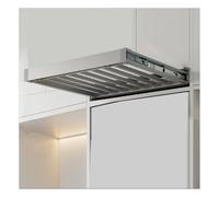 GUHPZA Perchero Retráctil para Pantalones: Organizador De Ropa Que Ahorra Espacio, Extraíble para Colocar sobre La Lavadora, Ajustable De 660 A 710 Mm, Solución De ALM,Grey-610-660mm