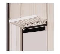 GUHPZA Tendedero De Aleación De Aluminio Compacto con Cajón Extraíble Oculto para Pantalones, para Uso En Interiores. Ajustable De 660 A 700 Mm. Organizador De Ropa Gr,White-560-600mm